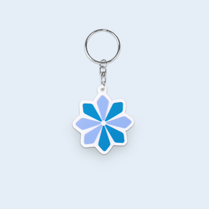 Cornflower Keyring